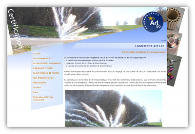 Artlab Certification Europ&eacute;enne artifices