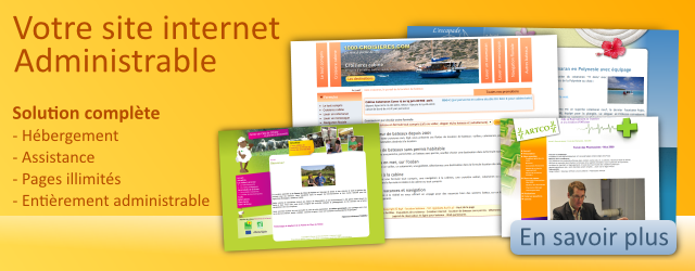 Site vitrine administrable