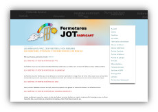 Fermetures JOT - Création de site internet